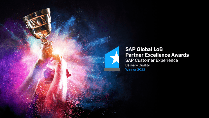 [Translate to English:] renommierte globale SAP Award für Projektqualität ging 2023